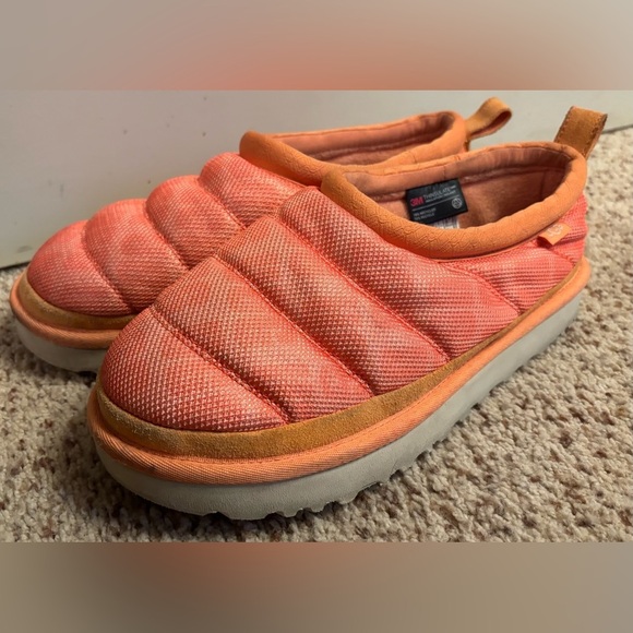 UGG Tasman LTA quilted puffer slippers in orange, 9 - Picture 3 of 10